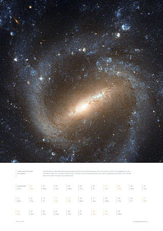 September 2013 - Classic view of a barred  spiral galaxy