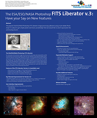 The ESA/ESO/NASA Photoshop FITS Liberator v.3: Have your Say on New Features