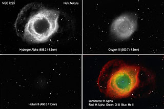 Helix Nebula - Narrowband Map Color
