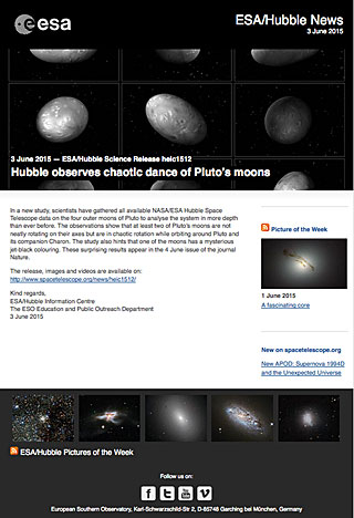ESA/Hubble Science Release heic1512 - Hubble observes chaotic dance of Pluto’s moons