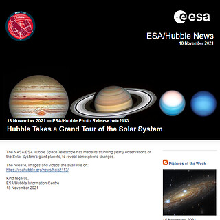 ESA/Hubble Photo Release heic2113 - Hubble Takes a Grand Tour of the Solar System