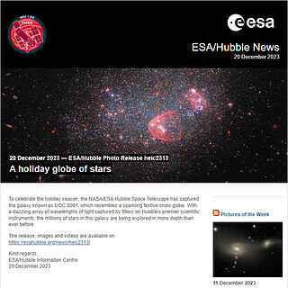 ESA/Hubble Photo Release heic2313 - A holiday globe of stars