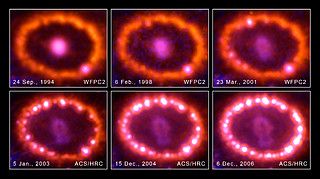 Hubble Images Chronicle the Inner Ring's Light Show
