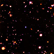 Hubble Deep Field imaged in infrared