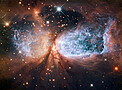 Hubble view of star-forming  
region S106